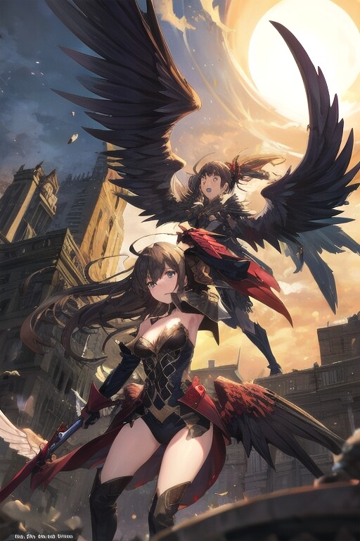 羽のある死神 | の人気AIイラスト・グラビア