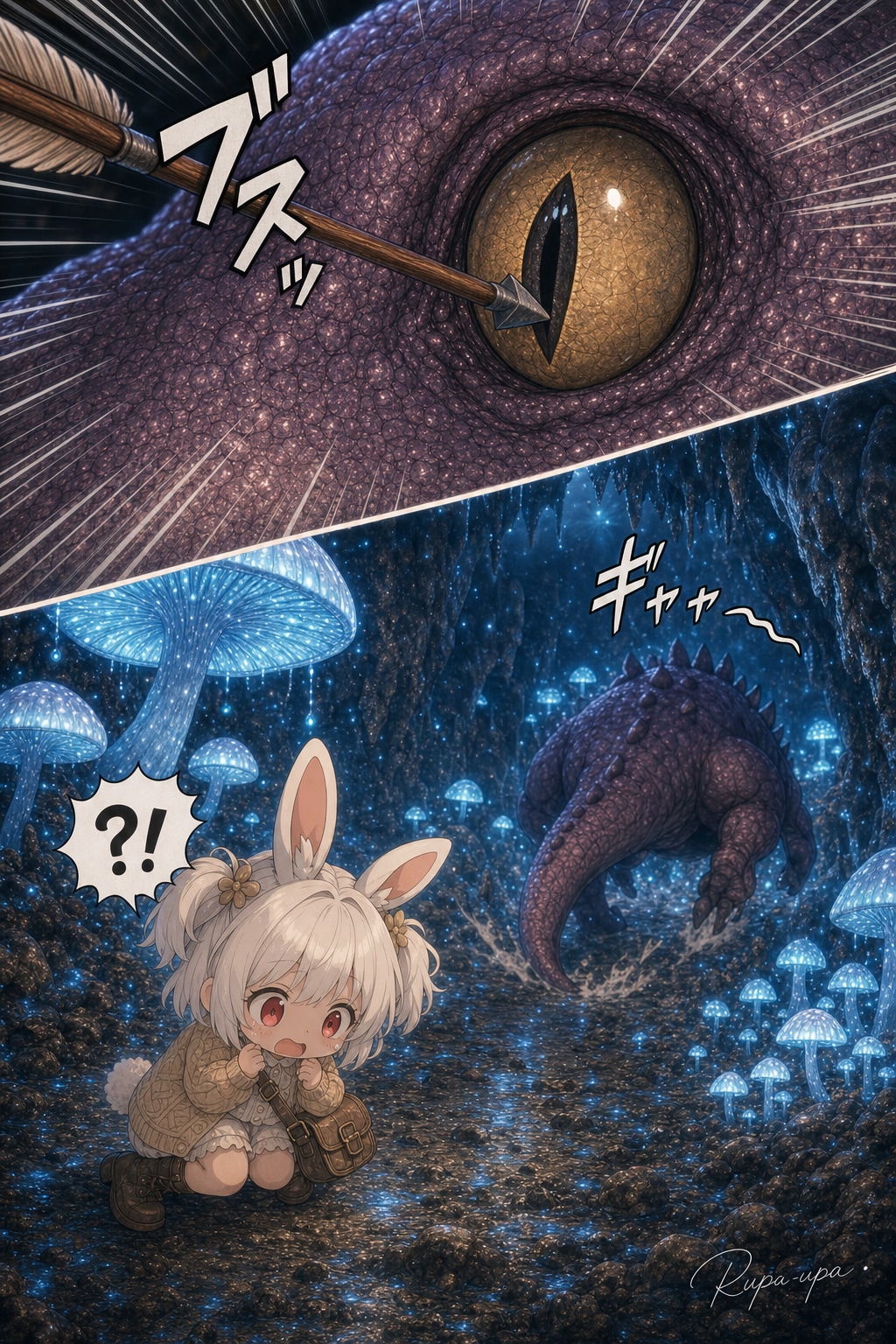 🐰うさぴょんの冒険【第5話】～地底の住人～