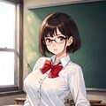眼鏡っ娘研究：ボブ04 3枚目
