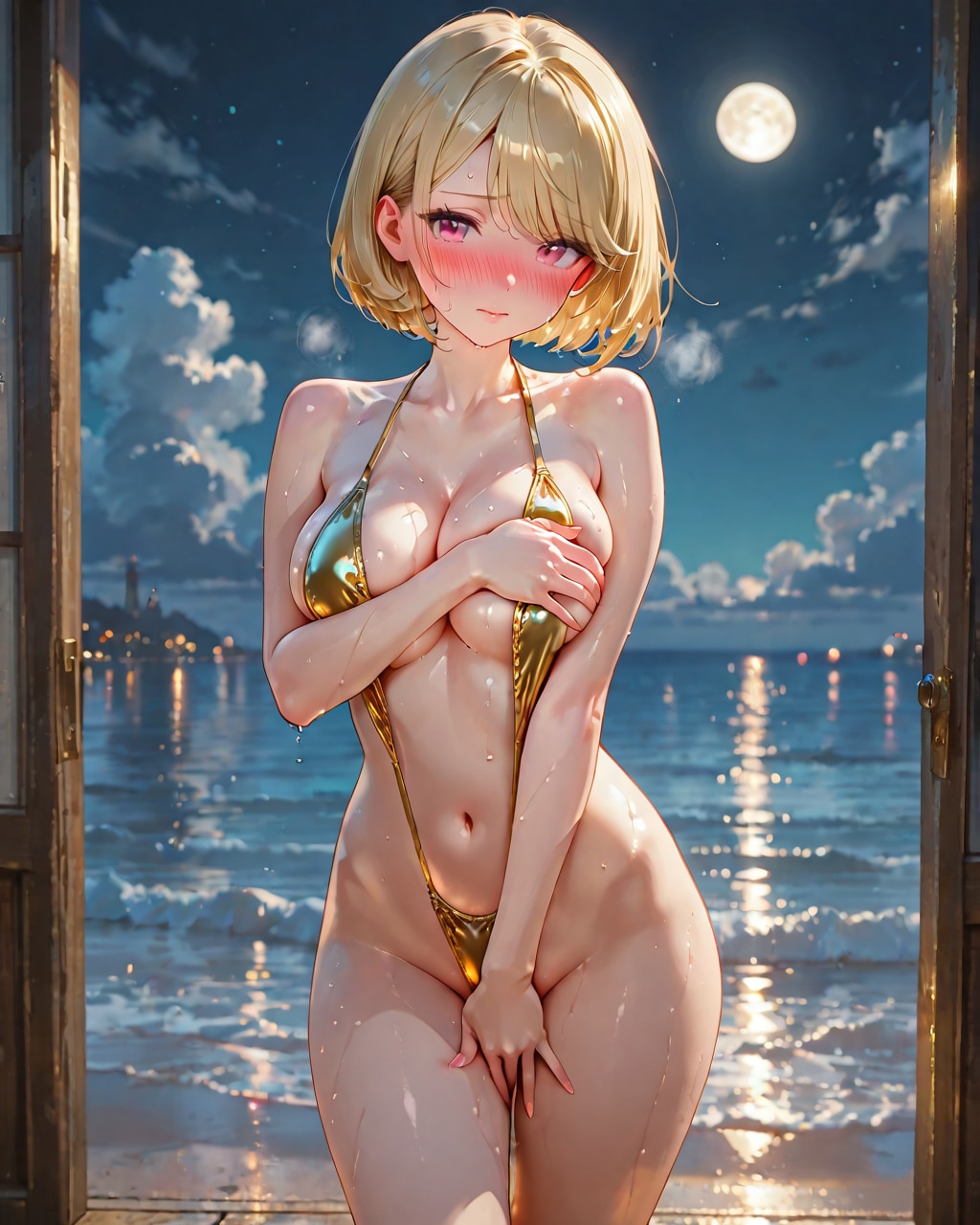 月夜のスリングショット