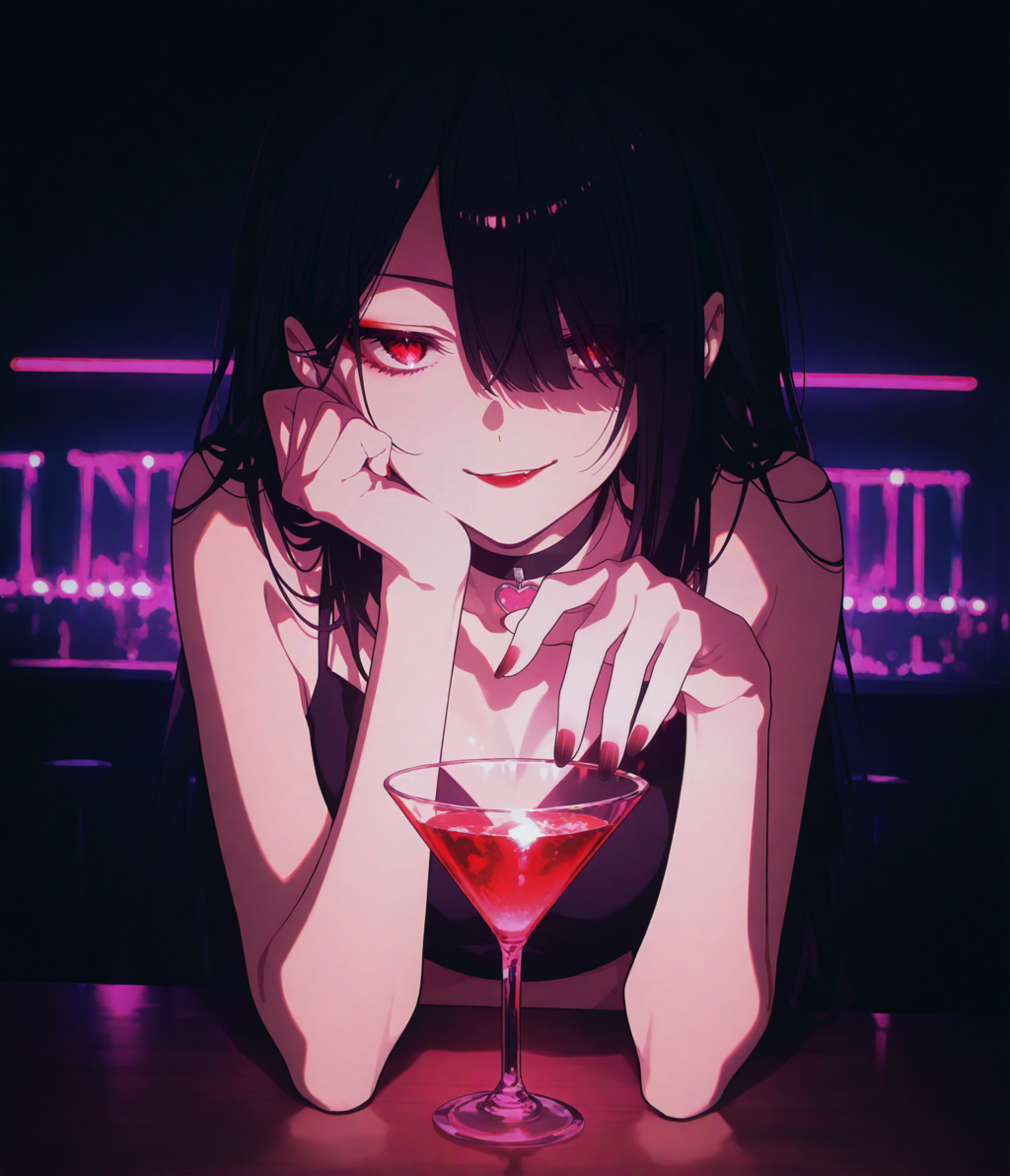 真紅のカクテル、誘惑の夜