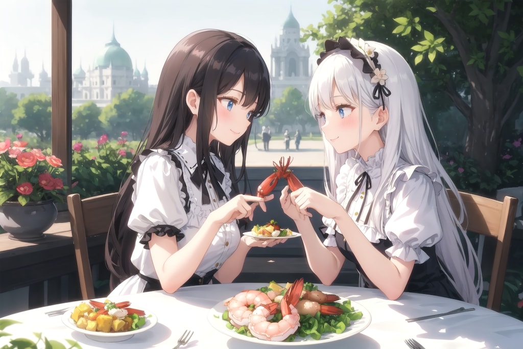 ランチはプリプリのエビ