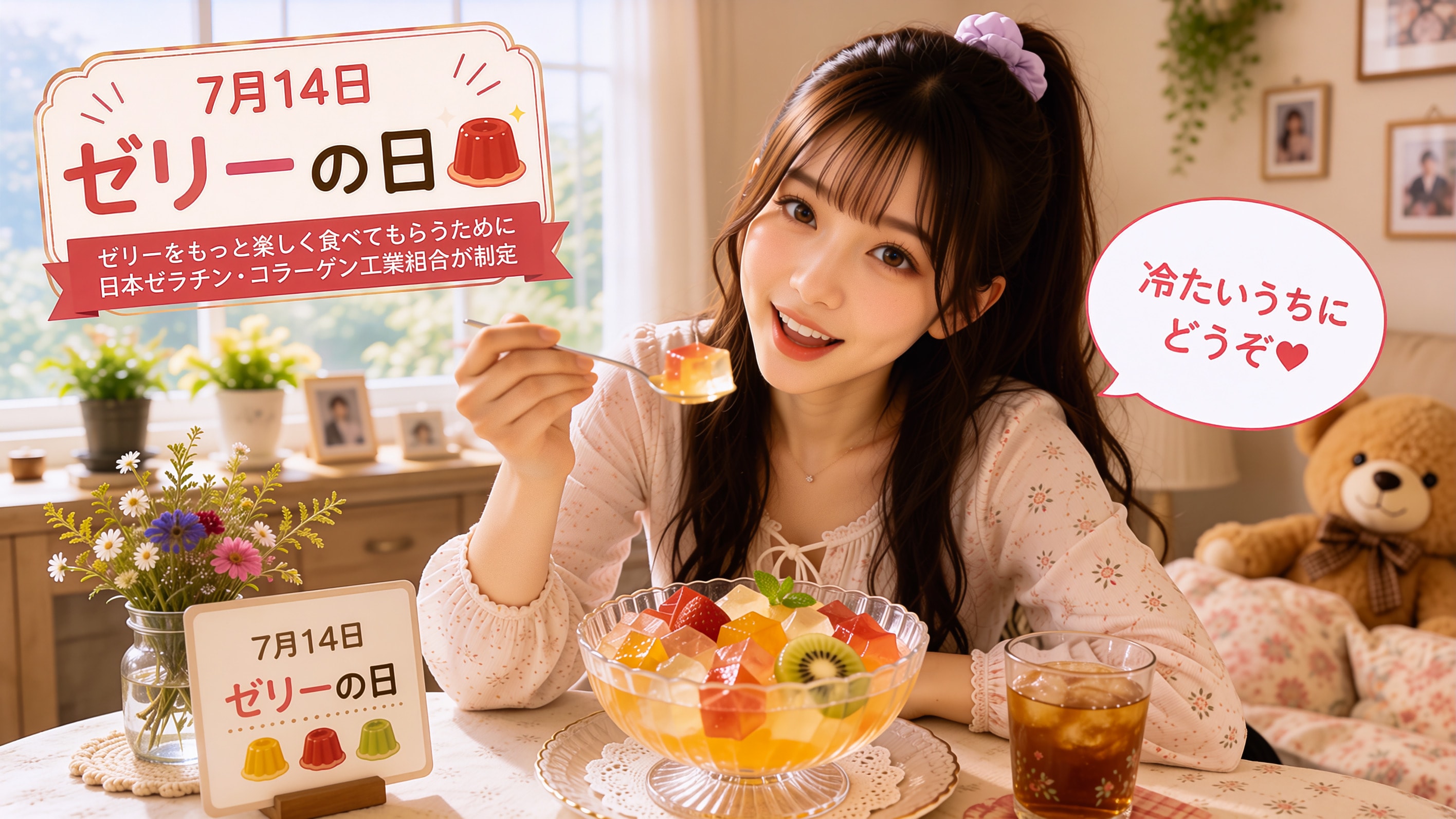 今日の１枚(7月14日)ゼリーの日