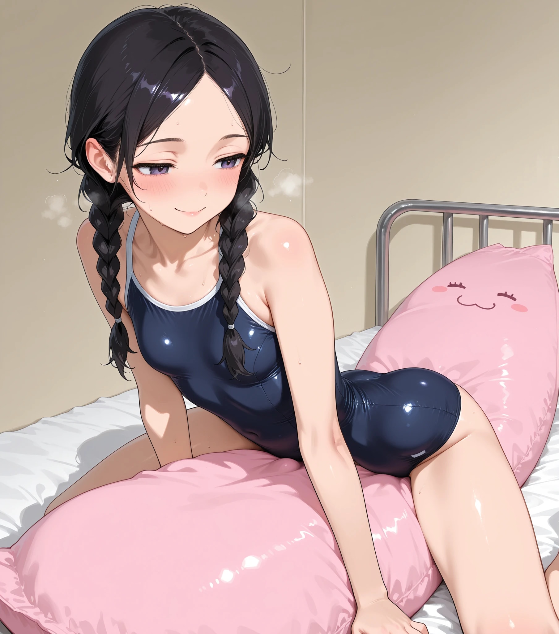 抱き枕に跨って…