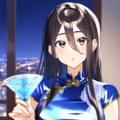 ユリママ　瑠璃チャイナドレスセレクション 9枚目