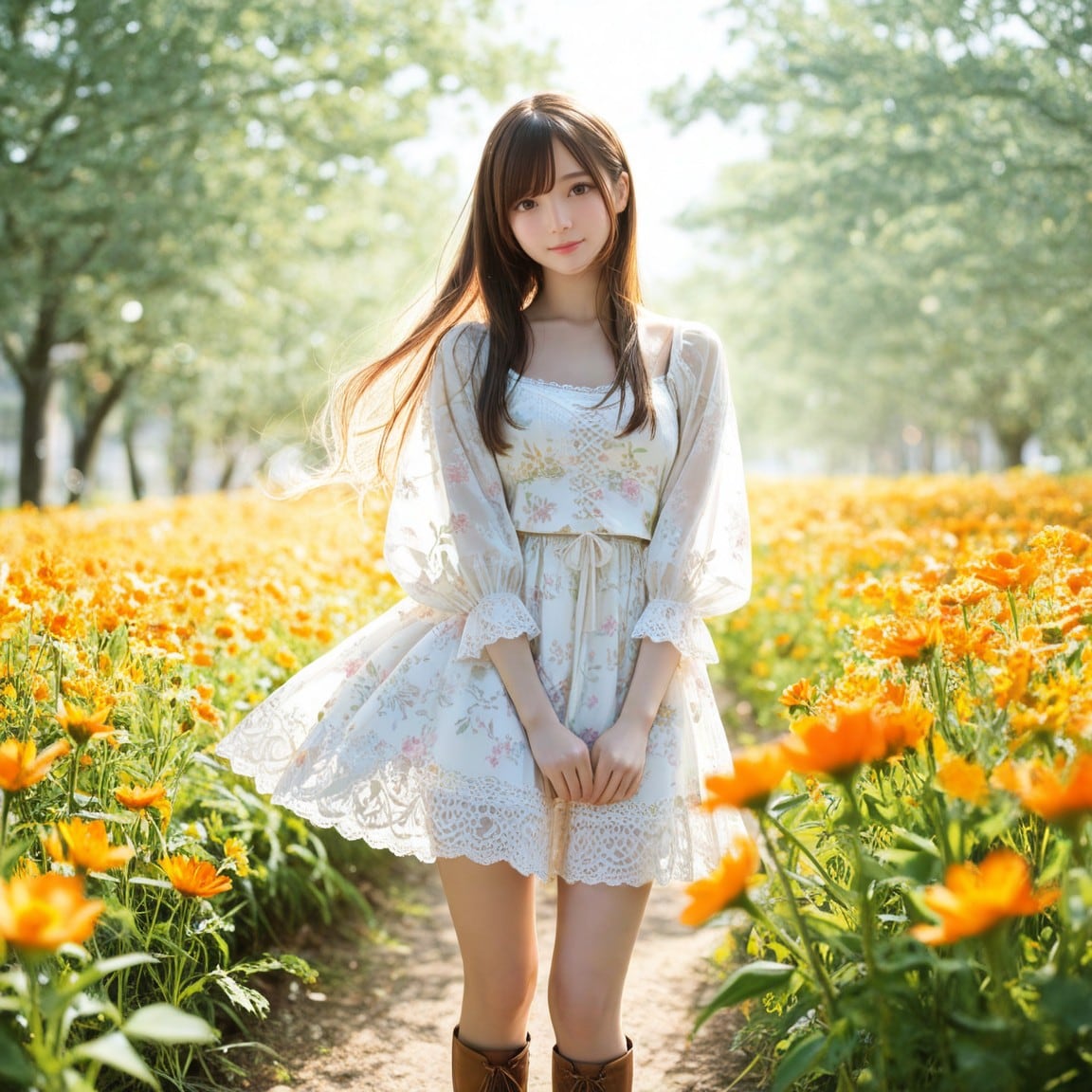 Lantana flower Girl | の人気AIイラスト・グラビア