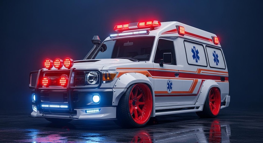 ランクル70救急車ドリ車