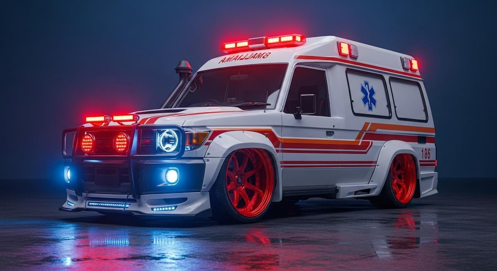 ランクル70救急車ドリ車