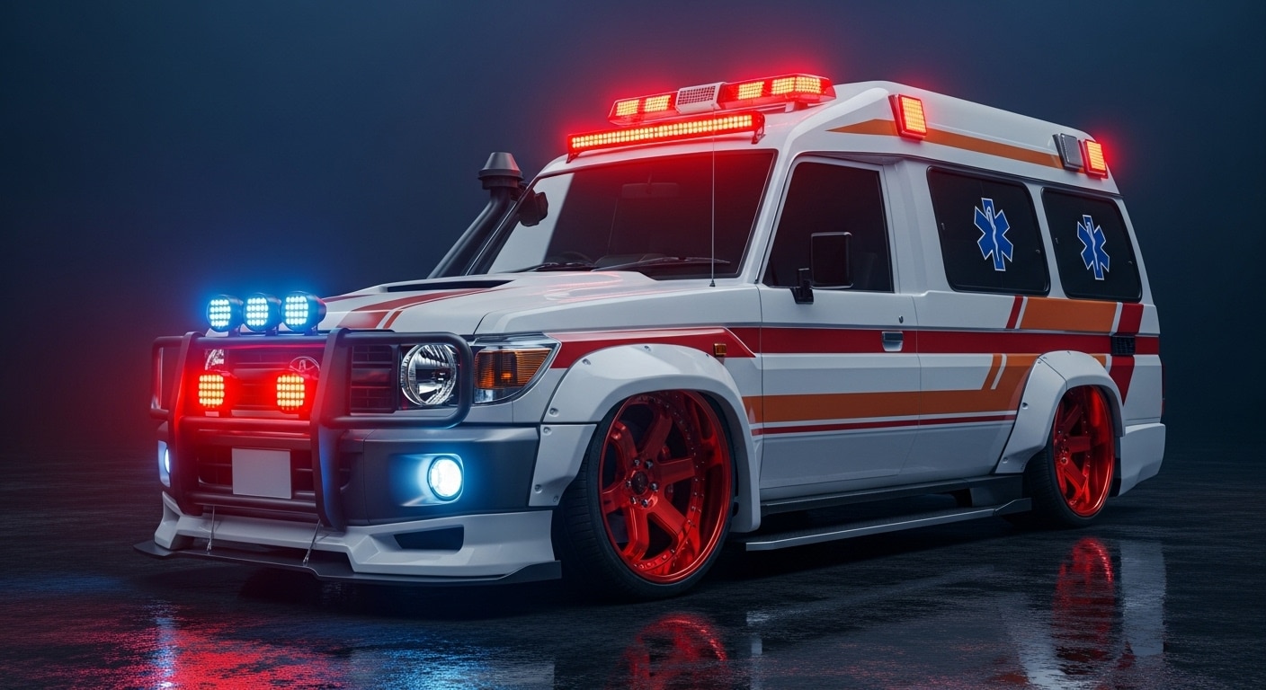 ランクル70救急車ドリ車 | の人気AIイラスト・グラビア