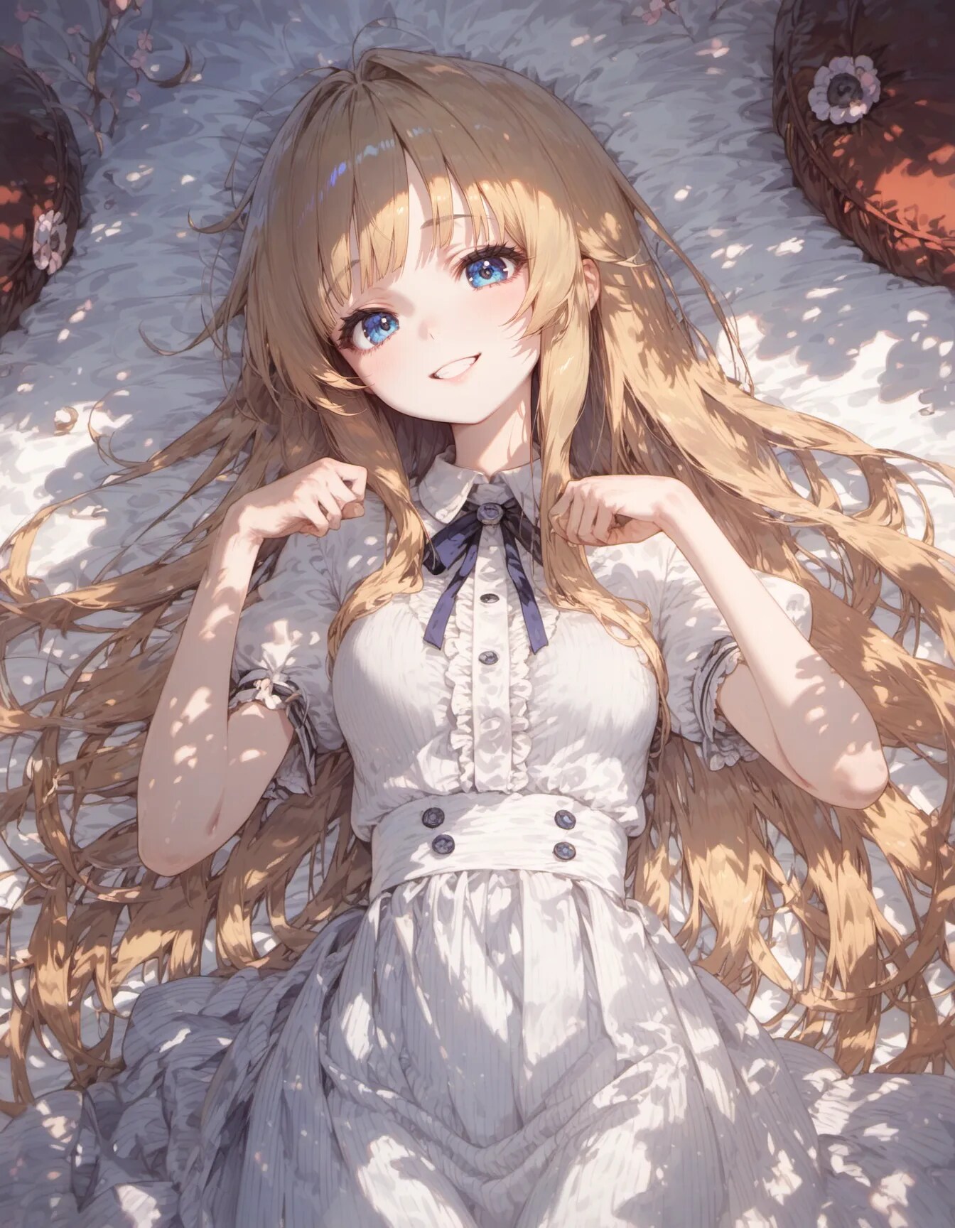Sleeping Garden of Long Hair | の人気AIイラスト・グラビア
