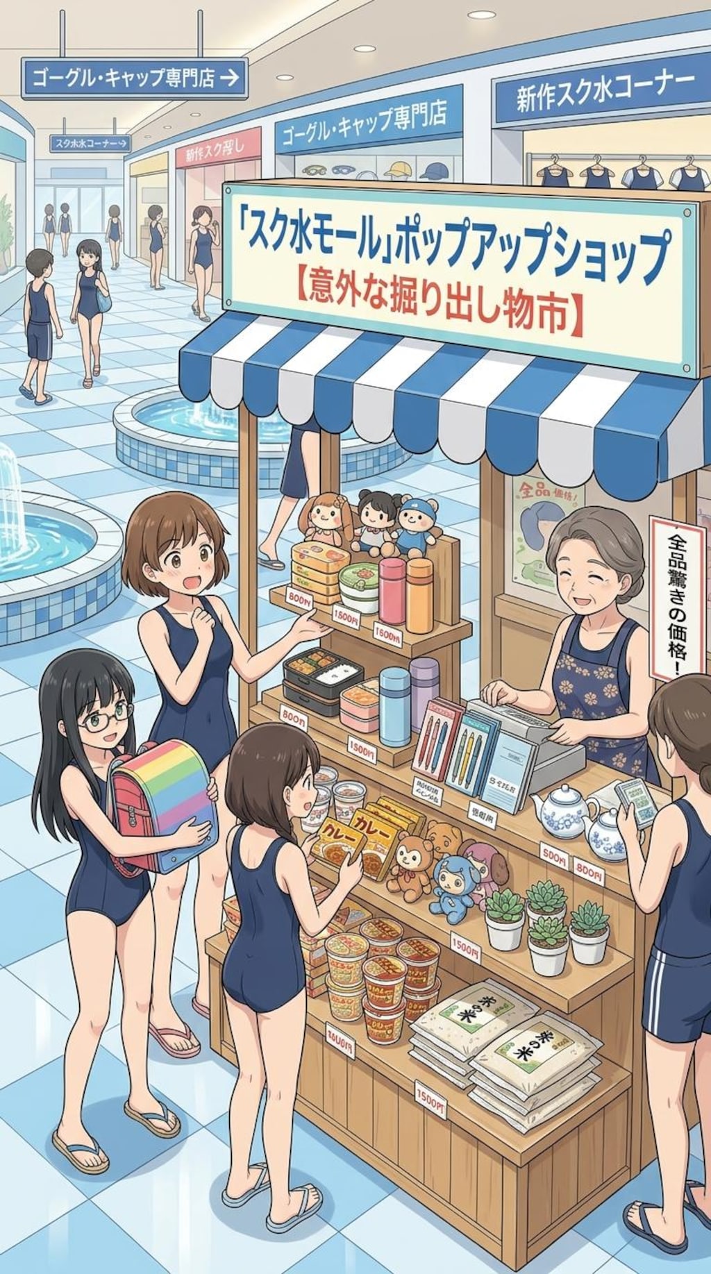 スク水モールで不適切な移動販売店