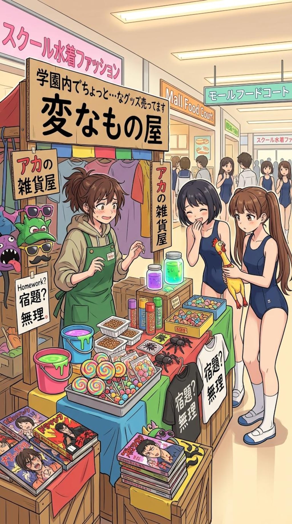 スク水モールで不適切な移動販売店