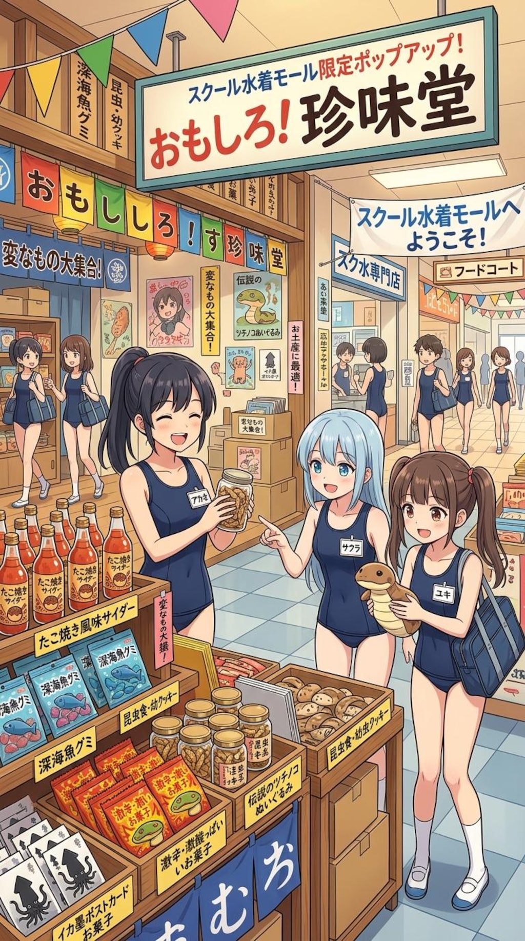 スク水モールで不適切な移動販売店