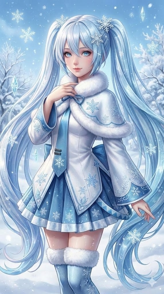 雪ミク | の人気AIイラスト・グラビア