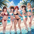 皆で海水浴 2枚目