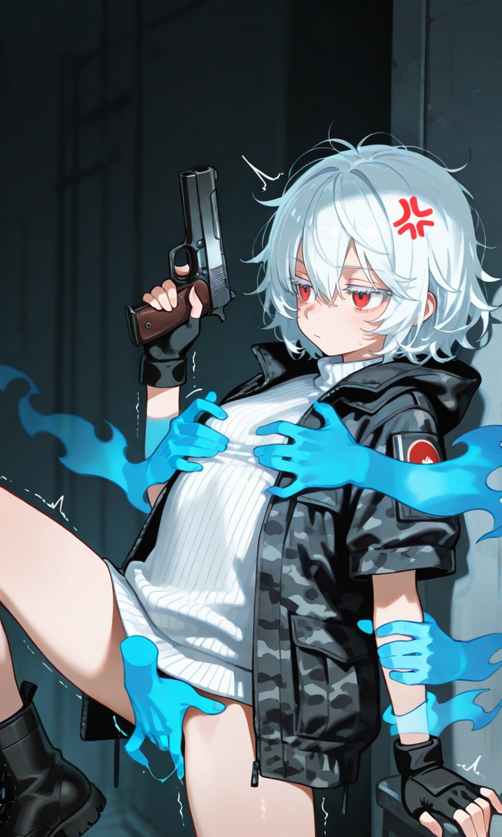 えっちな幽霊の襲撃を受けるうちの子