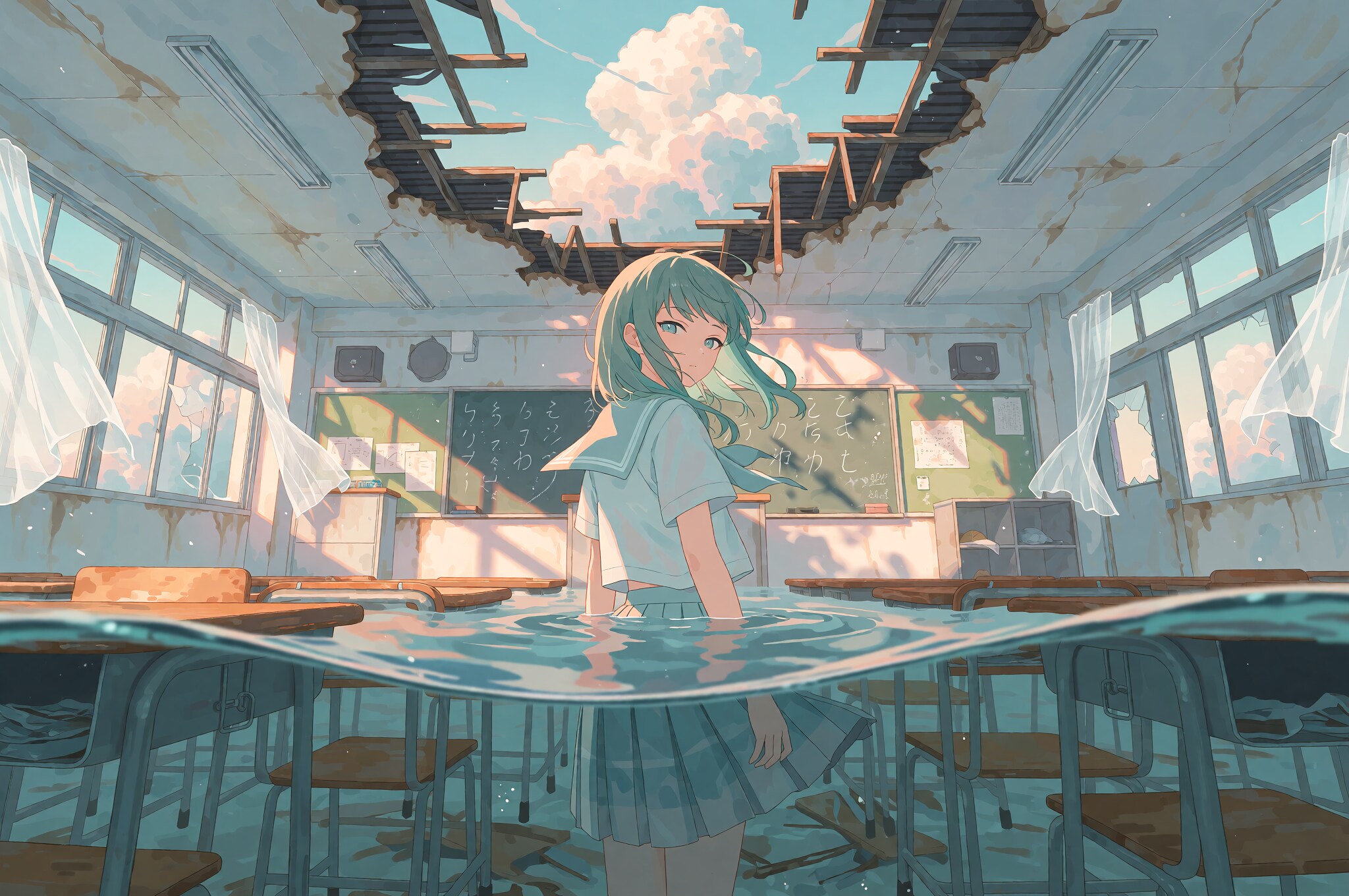 水没教室
