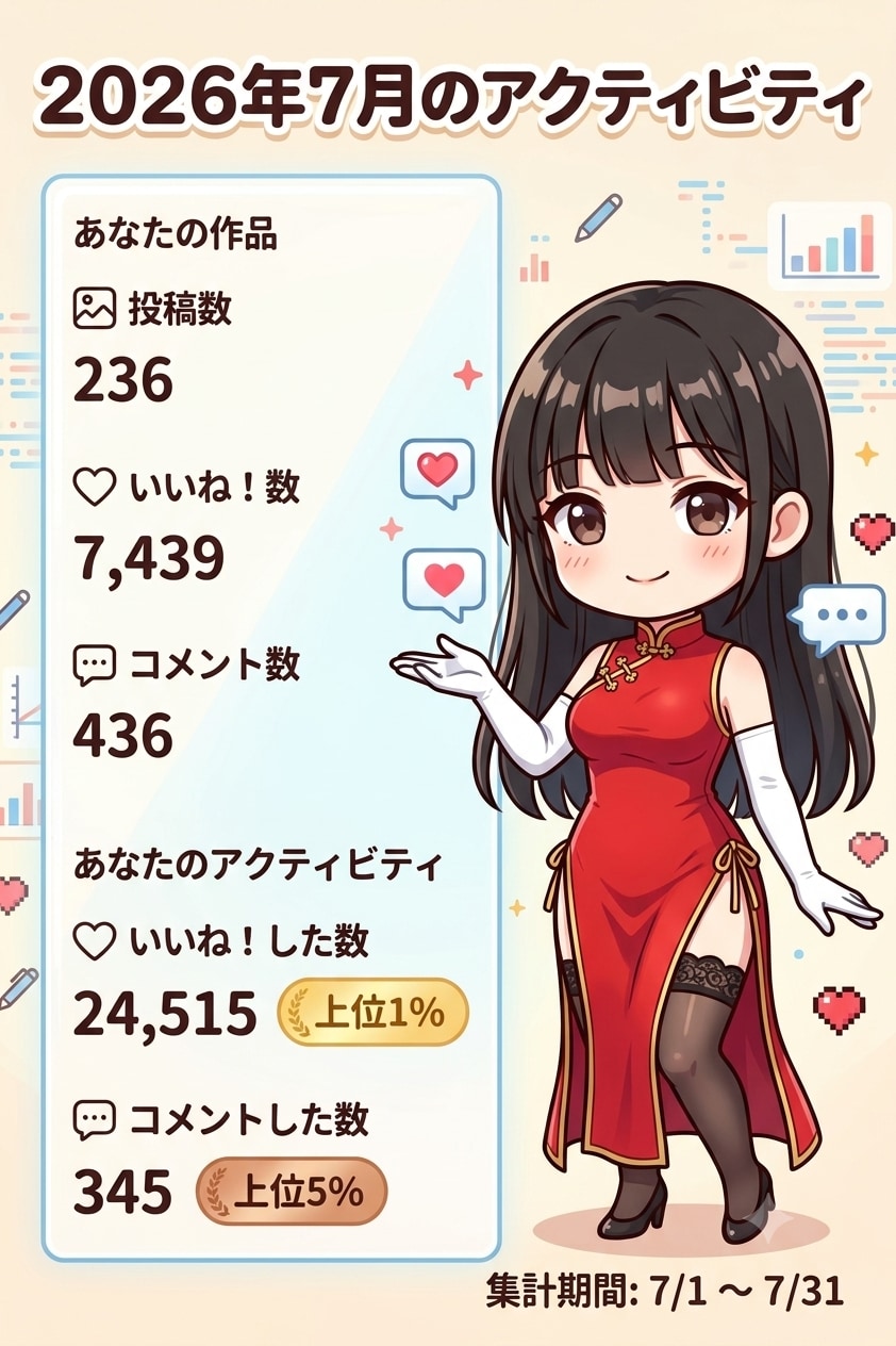 2026年7月のアクティビティ