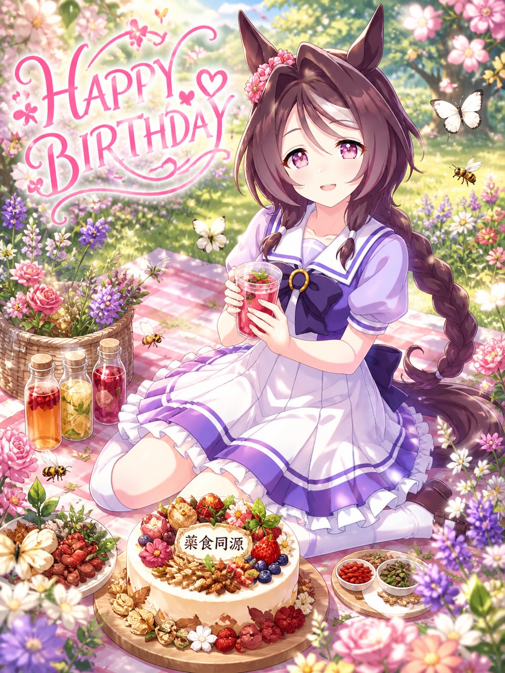 お誕生日のサクラチトセオー🎂