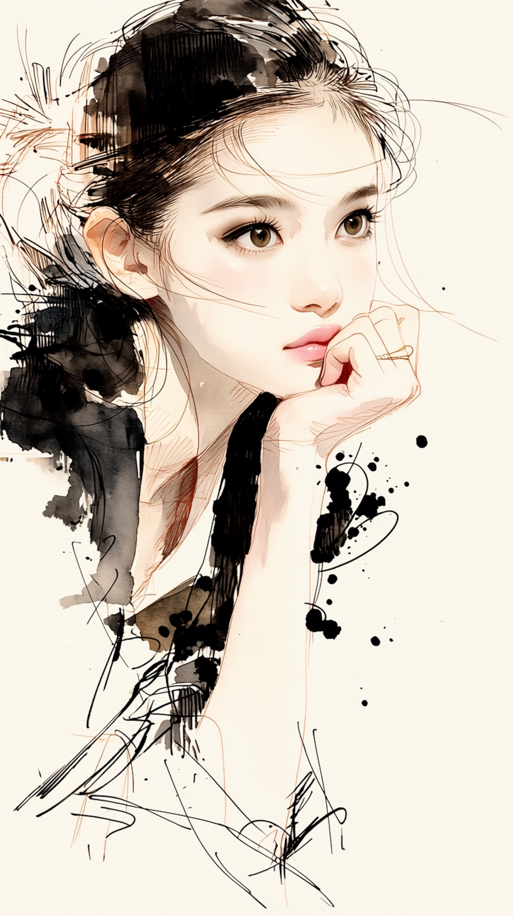 水彩の風の君