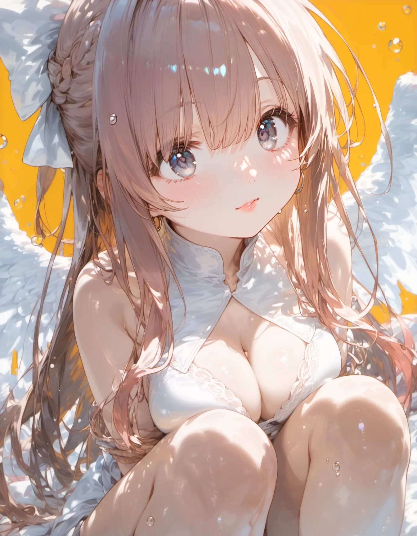Angel in a Honey-Colored Sky