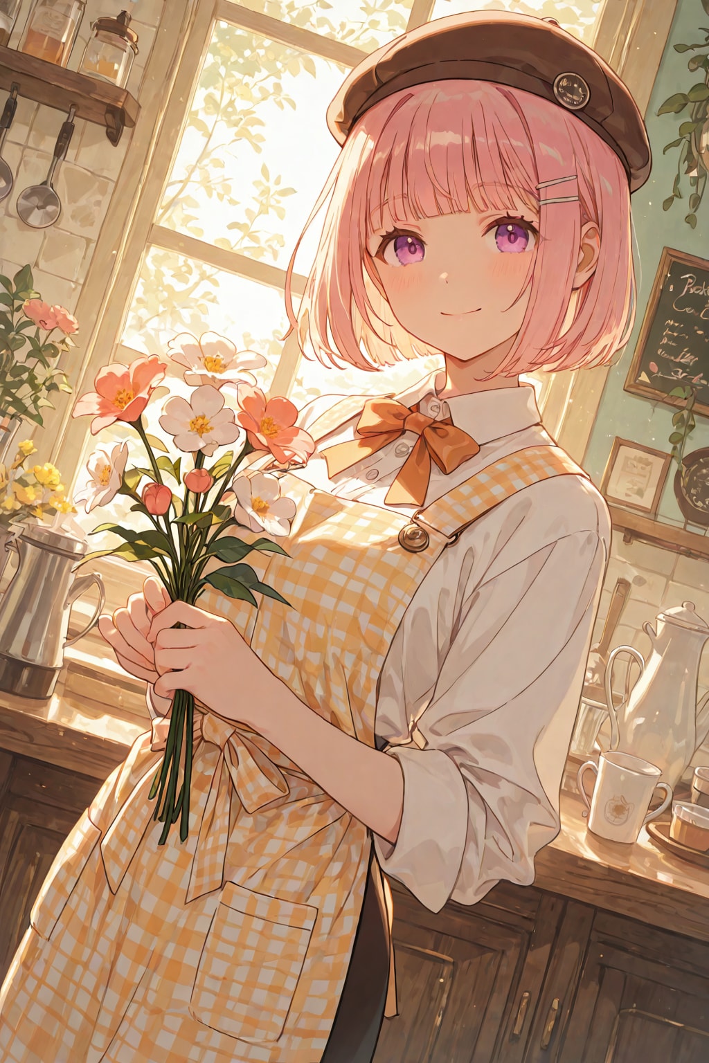 バリスタ風少女