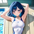競泳水着の眞琴っちゃん 3枚目