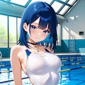 競泳水着の眞琴っちゃん 2枚目