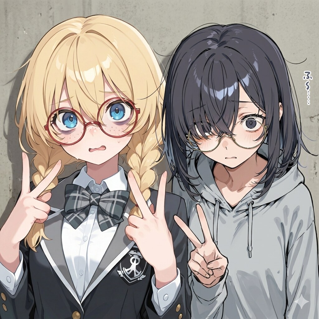 オドオド×２