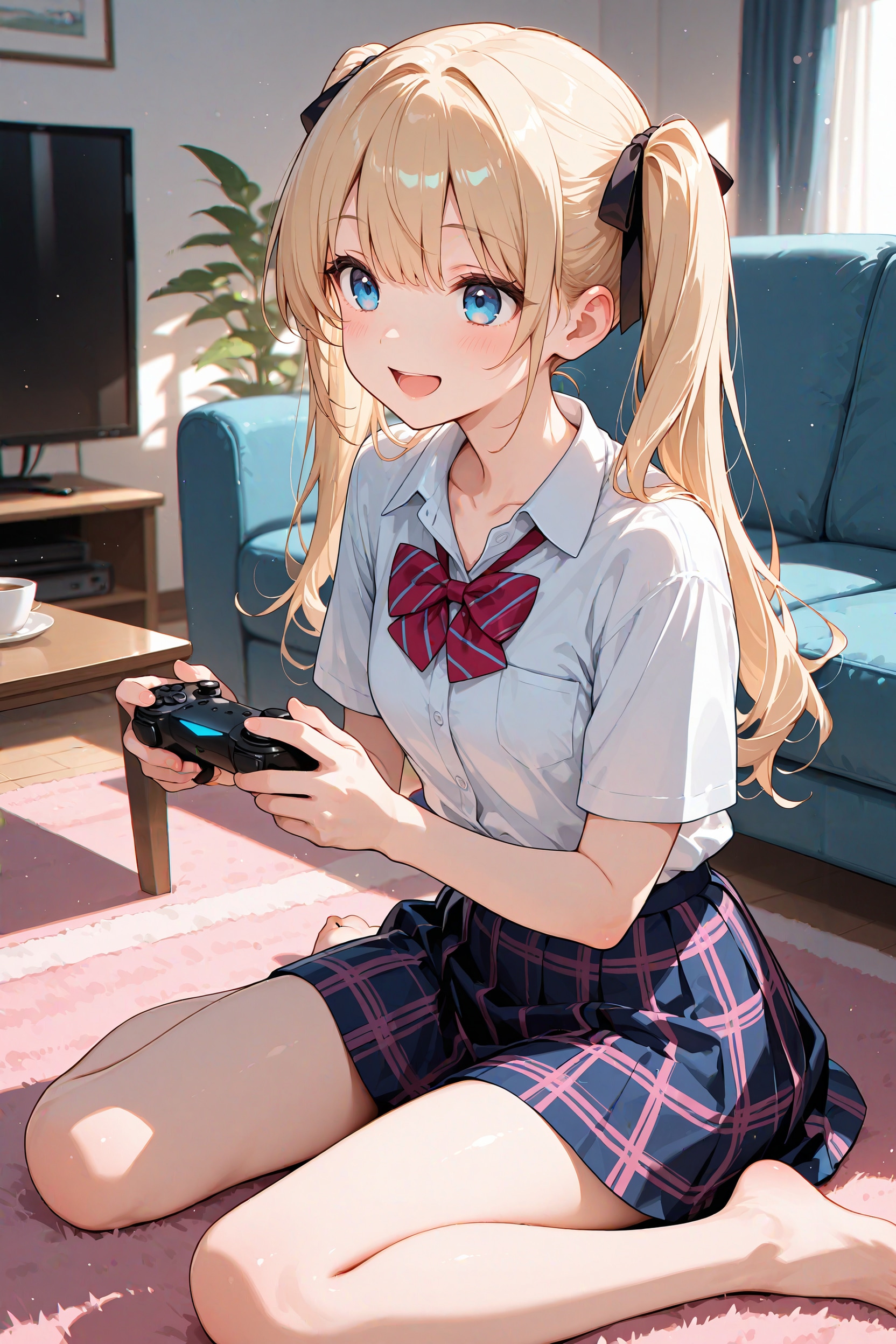 ゲームする美桜ちゃん
