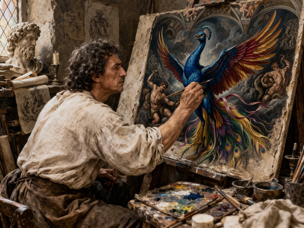 【 L'uccello veniva chiamato pavone o averla. 】