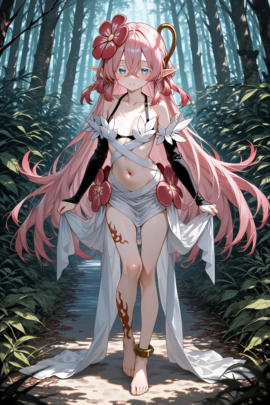 頭のお花が安定しないフレシアモドキさん