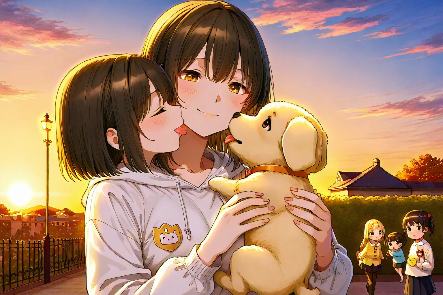 ぎゅっと、ぴょんっと、笑顔 | の人気AIイラスト・グラビア