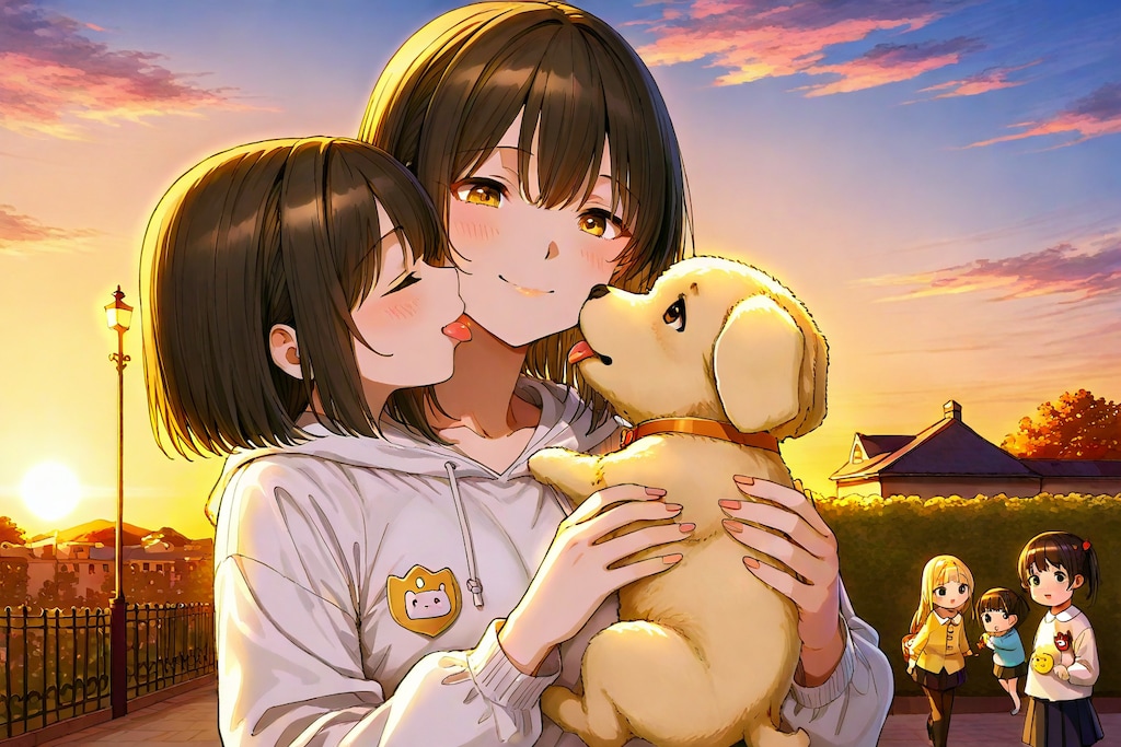 ぎゅっと、ぴょんっと、笑顔