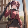 銃を持った少女でAIに依頼 4枚目