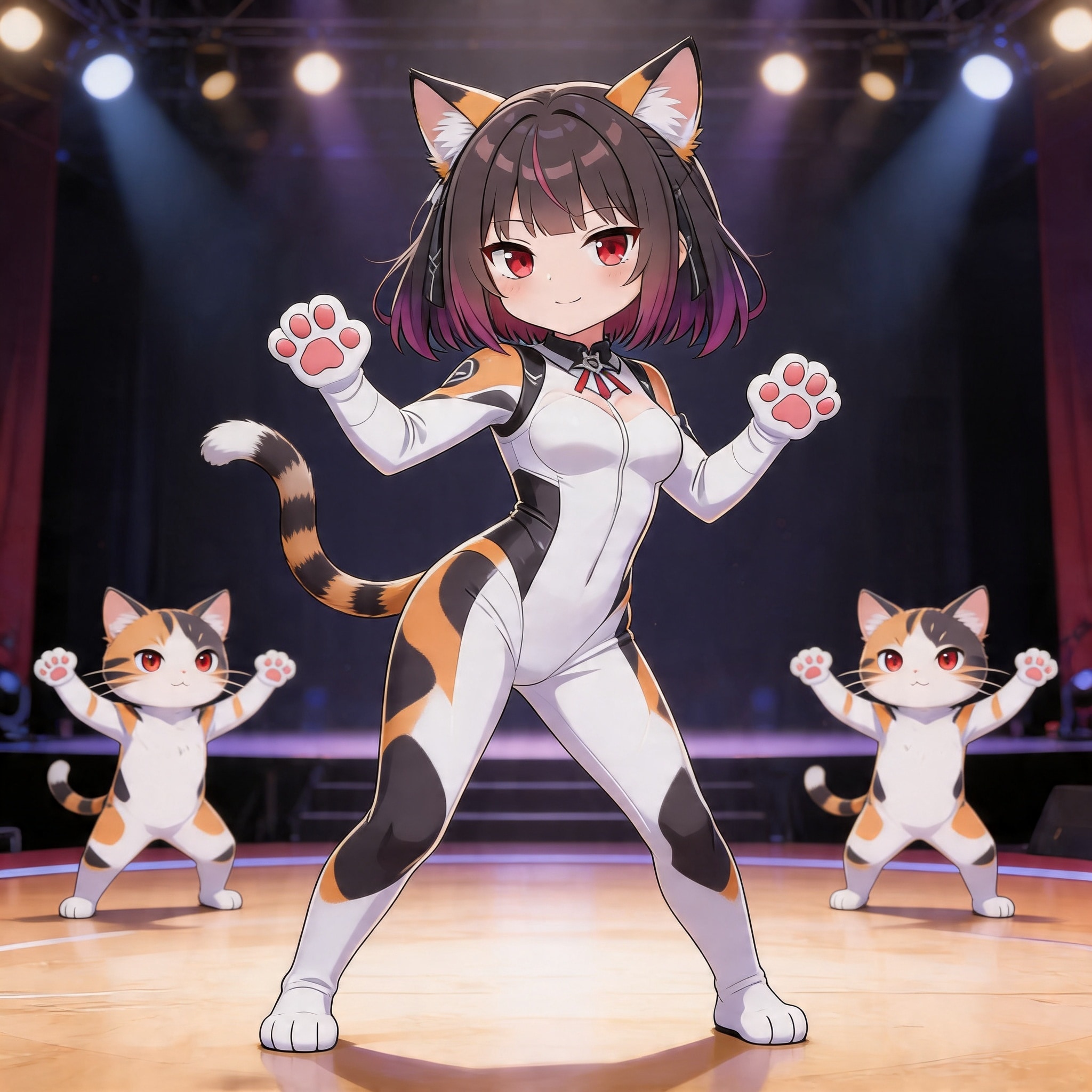 ねこねこダンス（？）を踊るミテルちゃん
