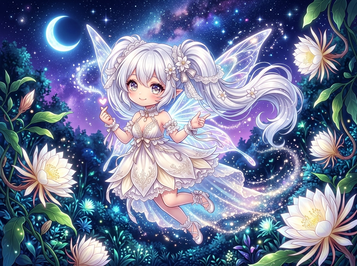 月下美人の妖精