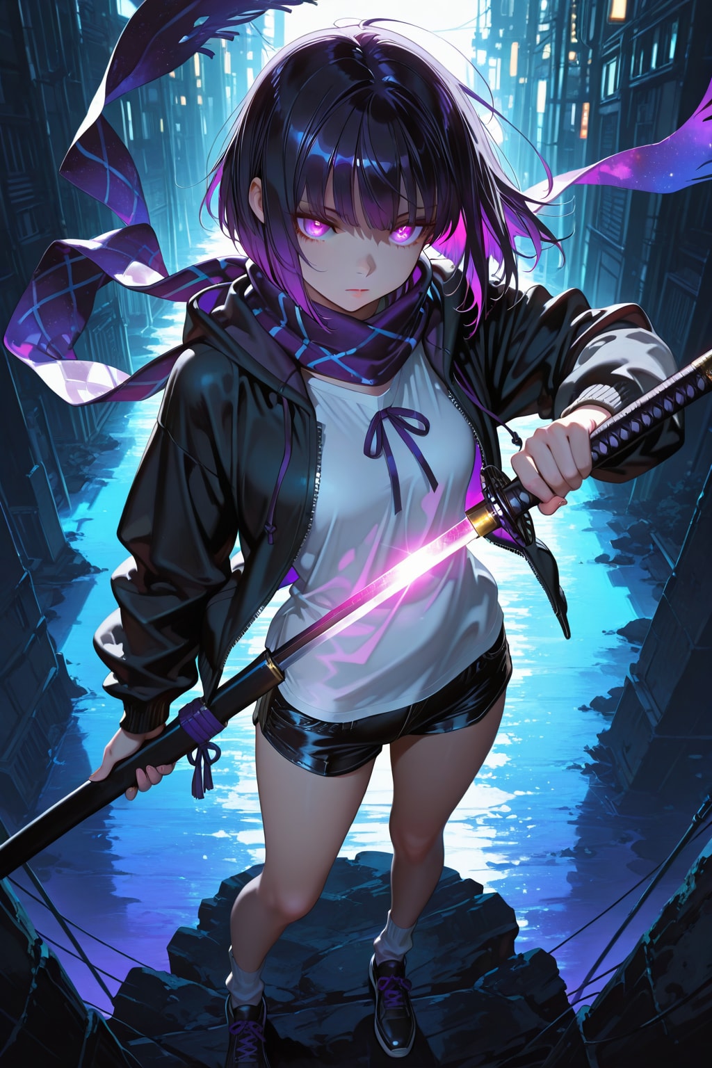 紫色が似合う女の子130