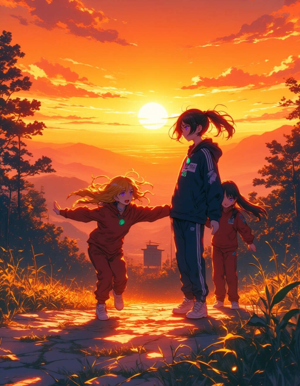 【樹海のかみさま】夕焼けの再会、漆黒と黄金の邂逅