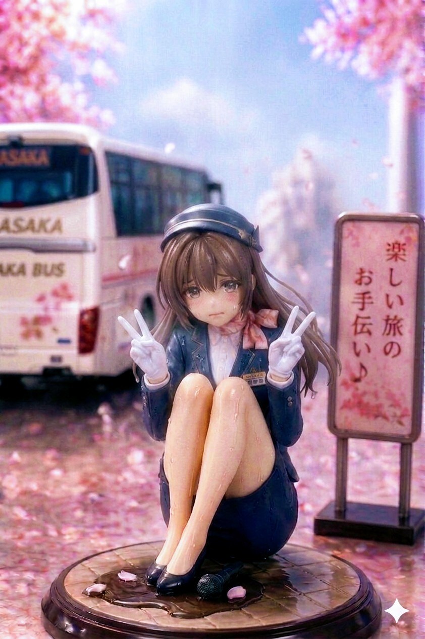 Geminiで修学旅行中のPAで、何かに間に合わなかったバスガイドさんフィギュア