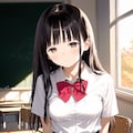 黒髪ロングちゃん 2枚目