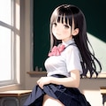 黒髪ロングちゃん 3枚目
