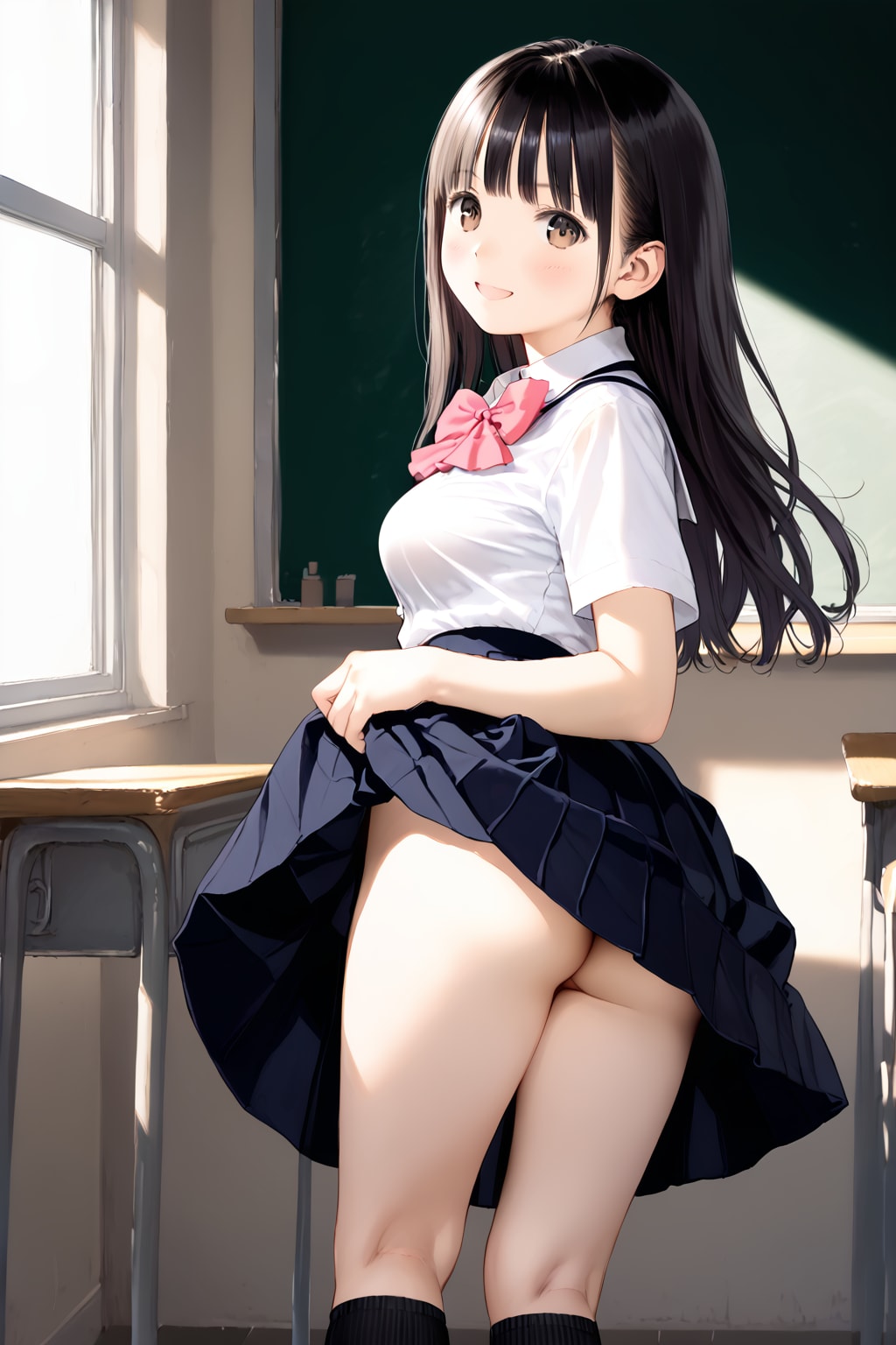 黒髪ロングちゃん