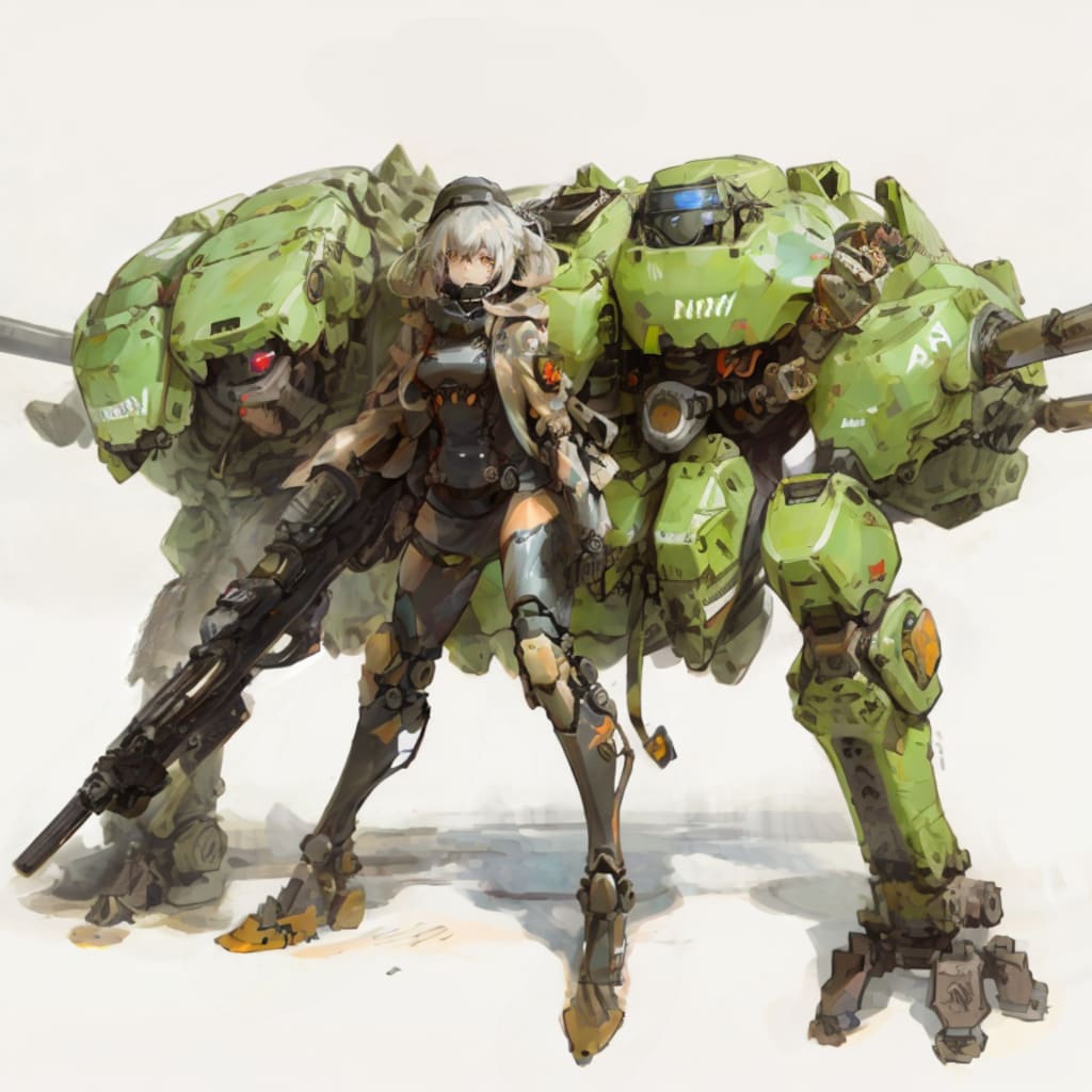 Girl and Robot1261