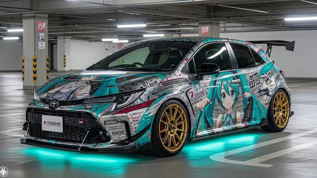 GRカローラ初音ミク痛車