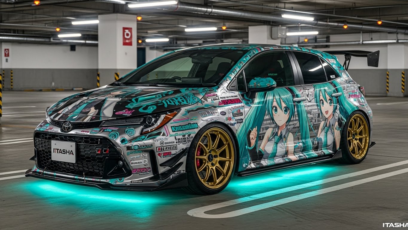 GRカローラ初音ミク痛車 | の人気AIイラスト・グラビア