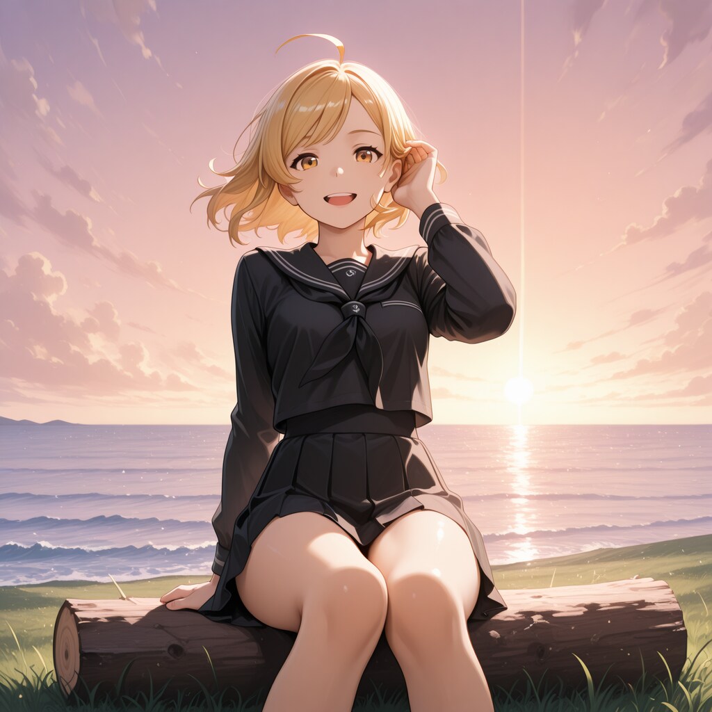 ユイちゃん×サロベツ原野×日本海