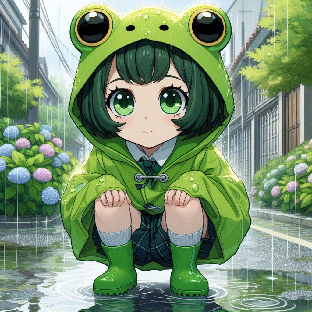 アマガエルの擬人化🐸