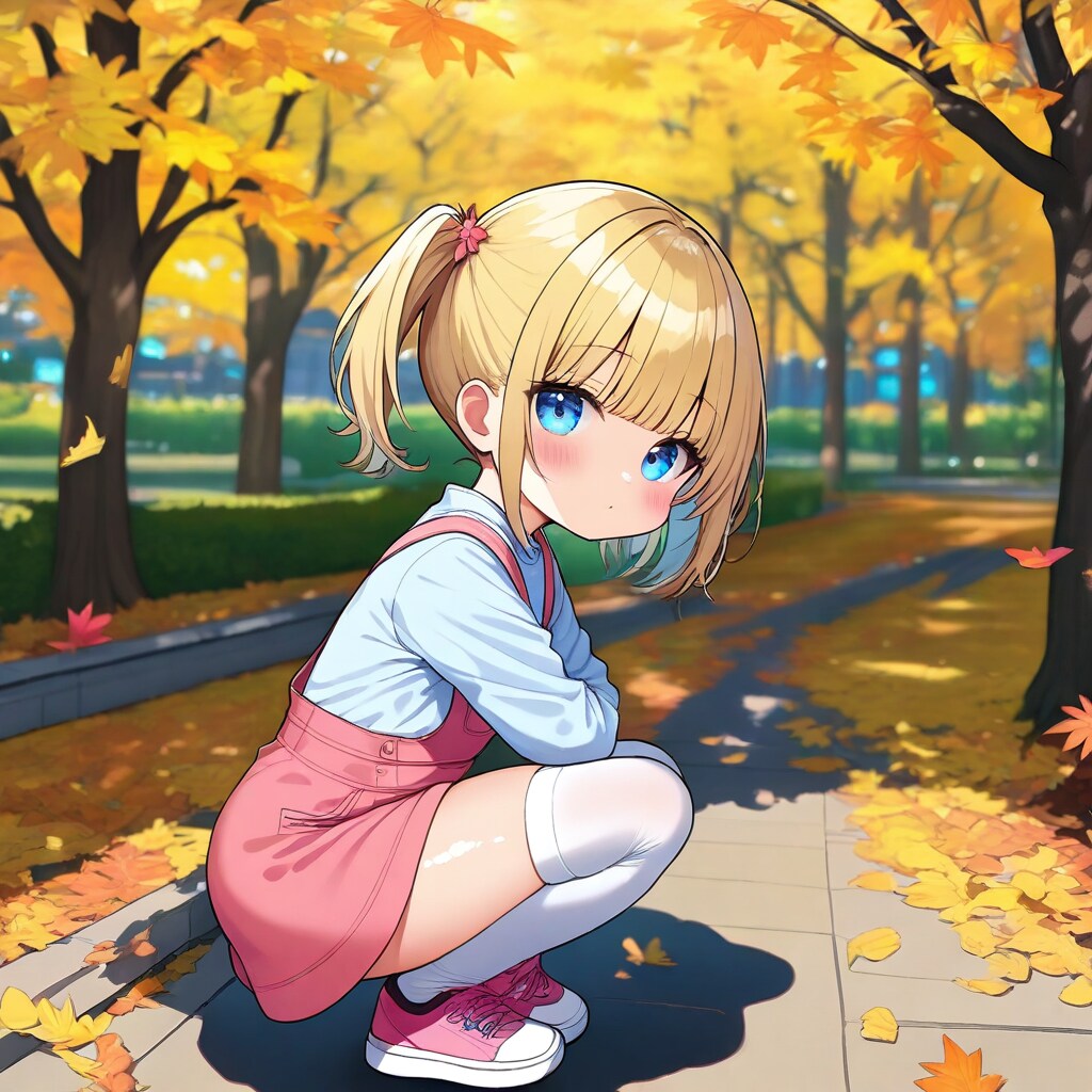 落ち葉の遊歩道♪