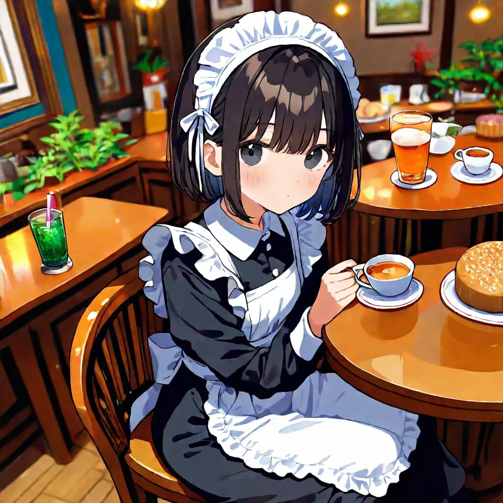 黒髪メイド